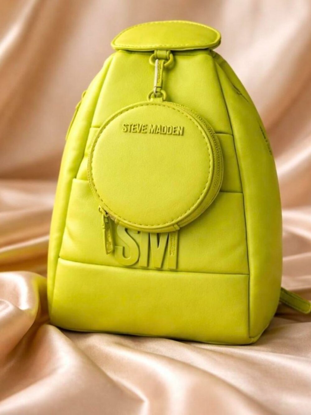 Steve Madden Neon Yellow Sling Backpack